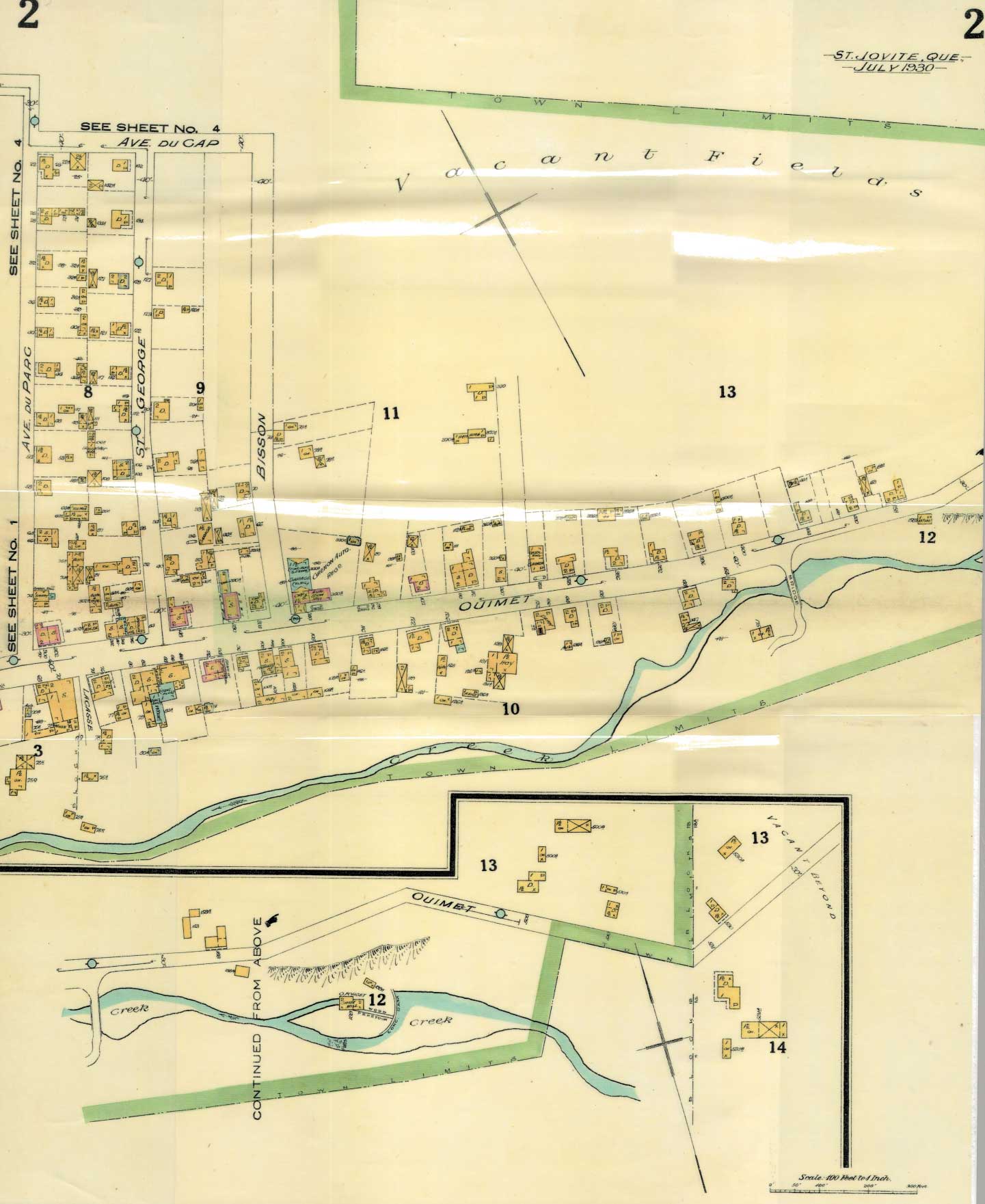Plan-d'assurance-incendi_St-Jovite_1930_Sud-Est
